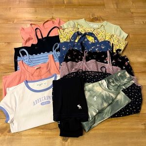 13 Abercrombie Girls Tops, a few still have tags! Great condition.